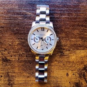 Womens stainless steal Fossil watch